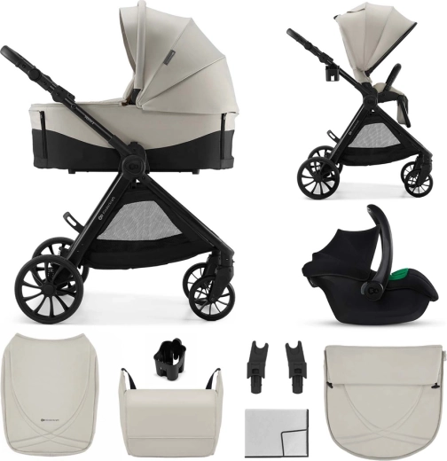 Kinderkraft Vesto 2 combination stroller 3-in-1 beige