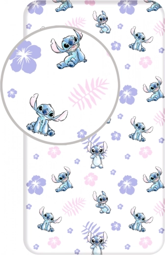 Чаршаф Lilo a Stitch 90 × 200 см
