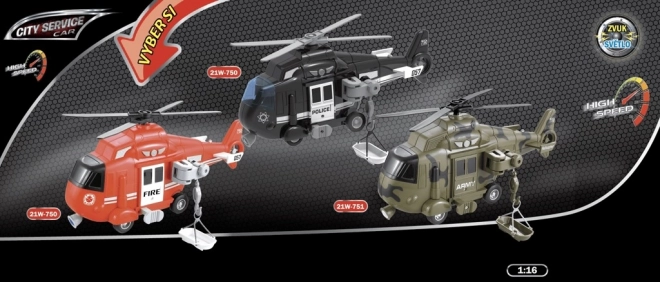 Спасителен хеликоптер 1:16 CITY SERVICE CAR