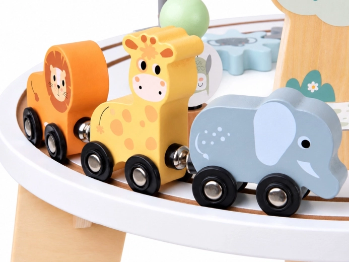 Animal train on a circular track