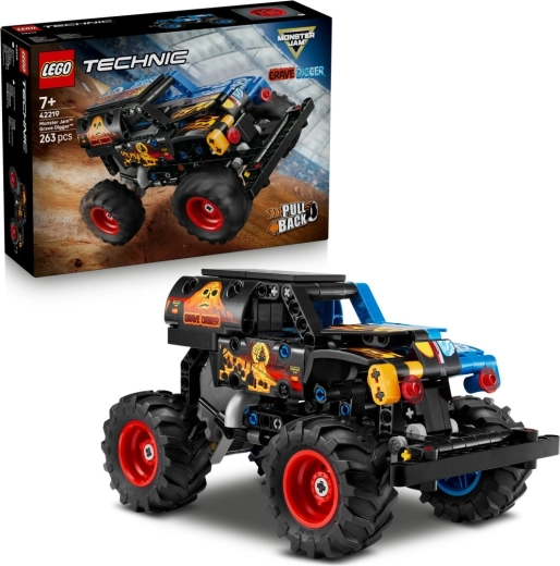 LEGO Technic Monster Jam Grave Digger Огън и лед – натягащ се (pull-back) monster truck (7+)