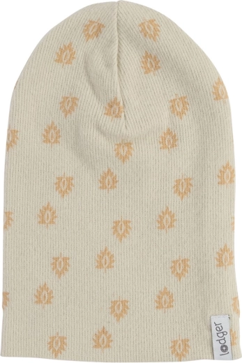 Lodger памучна рипсена шапка Beanie Print Rib Birch (1–2 години)