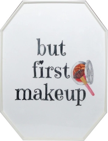 Framed Print But First Makeup 28 × 38 cm