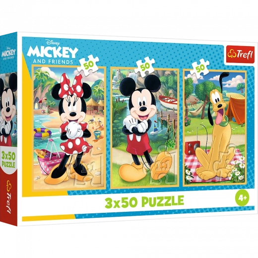 Puzzle 3x50 DISNEY – Mice on Vacation