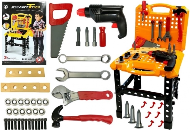 Large Folding Toolbox with Tools