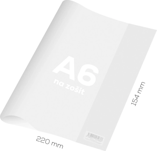 Transparent strong cover for A6 notebook