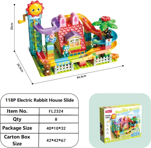 Marble Run Construction Set with 119 Pieces