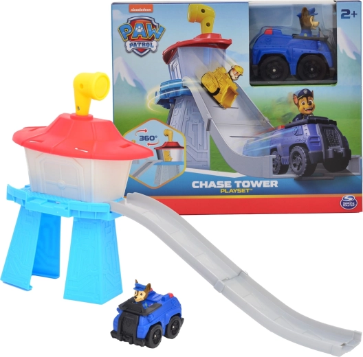 Paw Patrol мини кула с писта и превозно средство Чейс