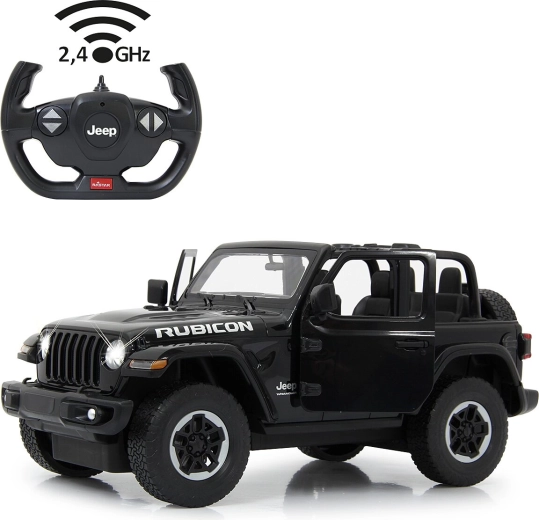 Jamara Jeep Wrangler JL RC кола 1:14 черна 2,4 GHz с отварящи се врати