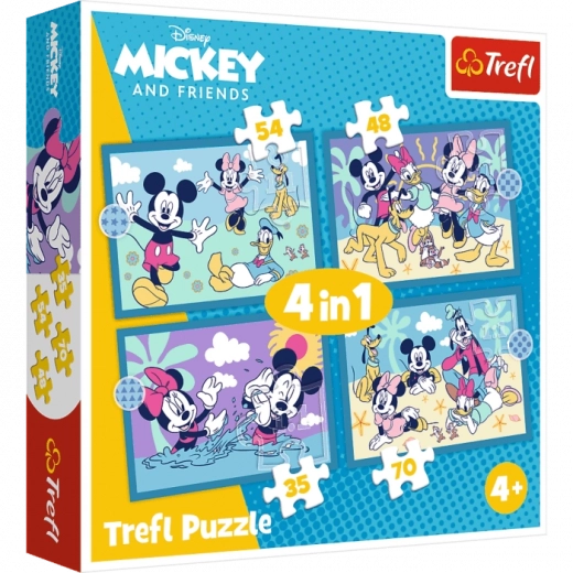 Trefl puzzle 4in1 – Cheerful Stories MICKEY MOUSE