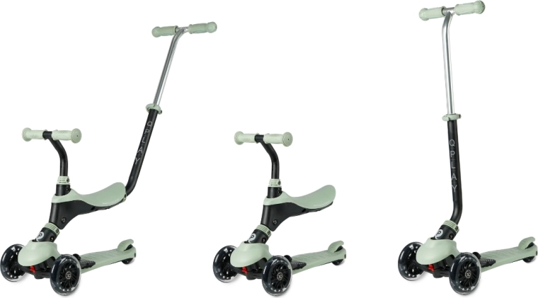 Stable three-wheel construction and safe control