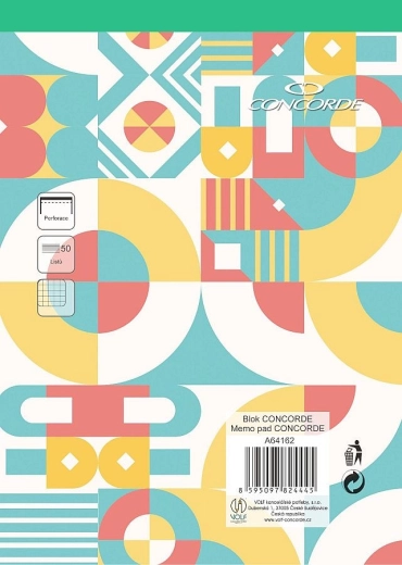 A4 squared pad, 50 sheets