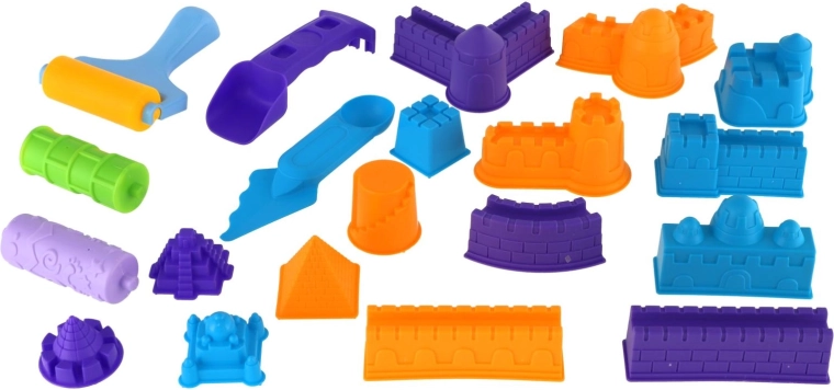 Molds and tools for building castles