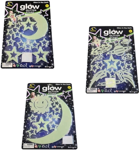 Glow-in-the-dark stickers night sky – stars and moon