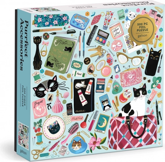 Square Puzzle Cat Accessories 500 Pieces