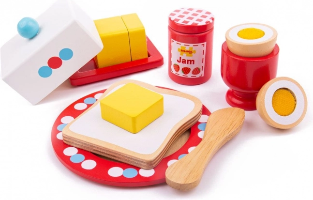 Дървен комплект „Закуска“ от Bigjigs Toys