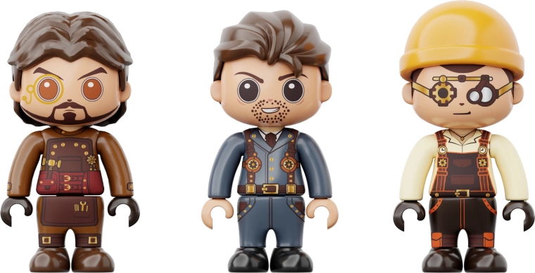 Minifigures for stories and play