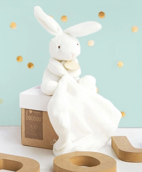 Doudou Gift Set - Bunny with Cuddly Blanket 10 cm