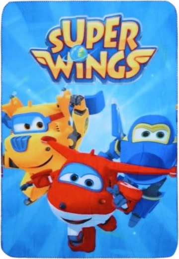 Флийсово одеяло Super Wings