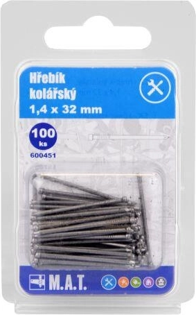 Коларски пирони 32 × 1,4 mm, 100 бр.