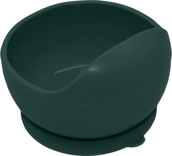 Bowl with suction cup for less mess