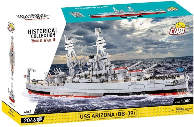 COBI Construction Set USS Arizona BB-39 – Battleship 1:300 (2046 pieces)