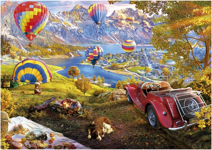 EDUCA Puzzle Hot Air Balloon Valley 3000 pieces