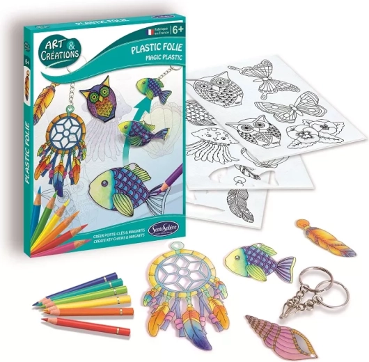 Sentosphere magic shrink plastic – keychains and magnets