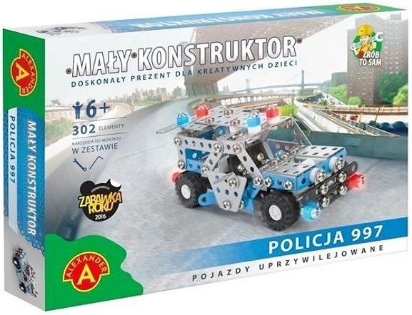 Little Constructor Police – metal construction set of a police car