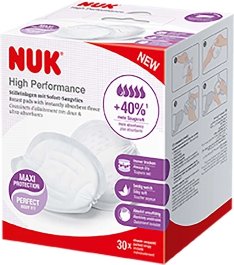 Подплънки за кърмене NUK High Performance 30 бр.