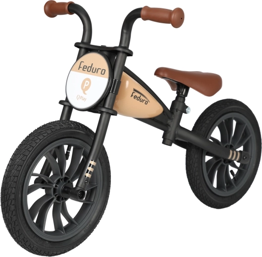 Qplay Feduro детско баланс колело 12" Beige (3–6 г.)