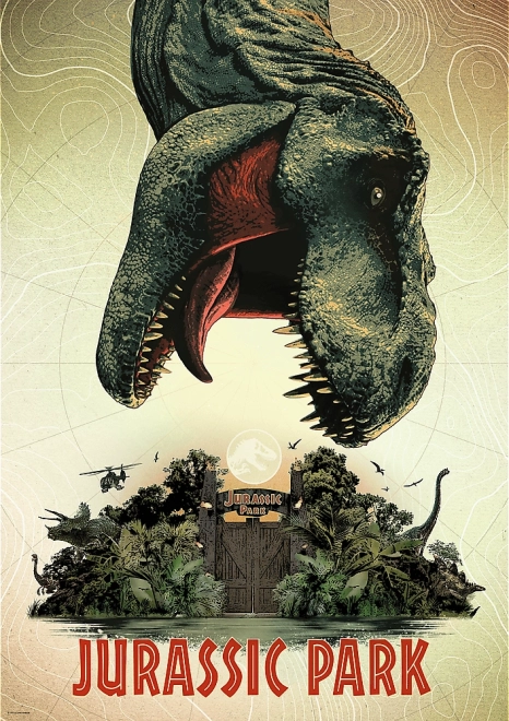 TREFL Puzzle Premium Plus Jurassic Park: Movie Poster 1000 Pieces