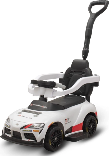 Children's ride-on car with push handle Toyota GR Supra GT4 Baby Mix, white