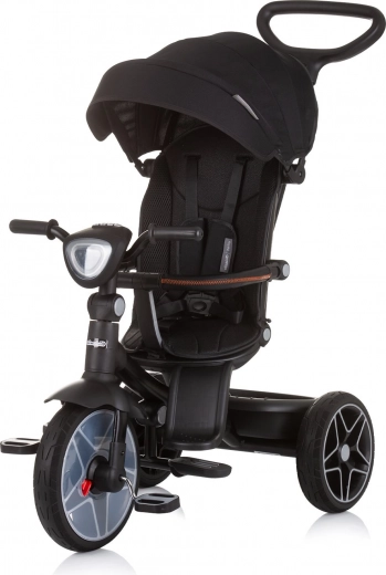 Chipolino tricycle with canopy and music box Derby 2-in-1 Obsidian
