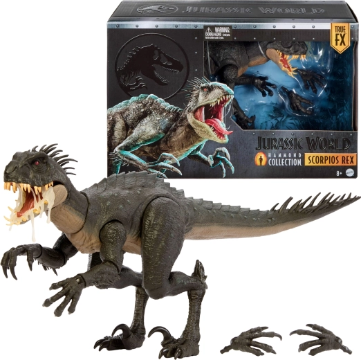 Mattel Jurassic World Hammond Collection Scorpios Rex – колекционерска фигурка на динозавър 43 см