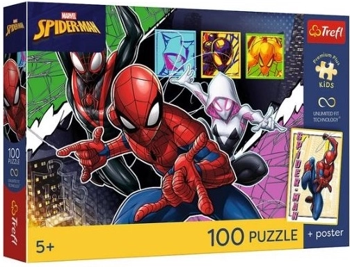 Premium Plus Kids children’s puzzle – Heroic Spider, 100 pieces