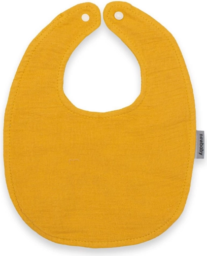 Muslin Bib New Baby Mustard