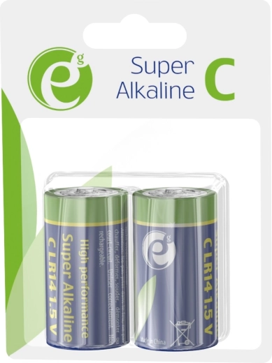 Алкални батерии C LR14 1.5 V, опаковка 2 бр.