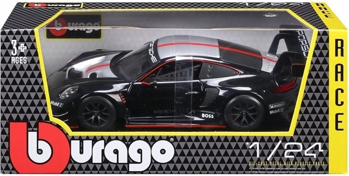Bburago Porsche 911 GT3 black model in 1:24 scale