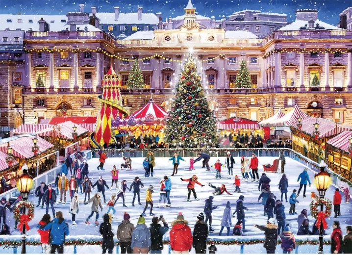 Puzzle Skating at Somerset House