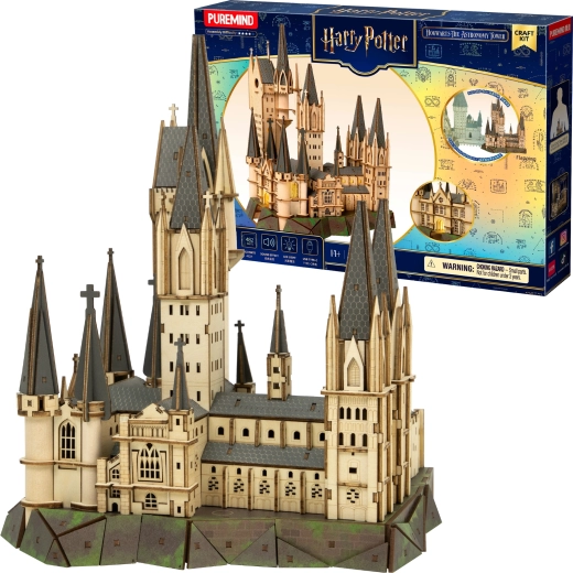 Puremind Harry Potter Wooden 3D Puzzle – Hogwarts Astronomy Tower (DIY)