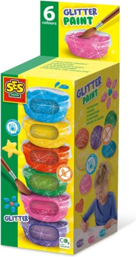 Six glitter shades in one pack