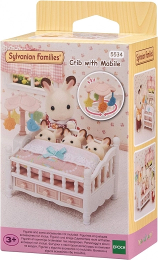 Doll Cradle with Mobile and Accessories