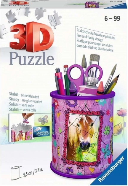 RAVENSBURGER 3D пъзел поставка за моливи – кон, 57 части