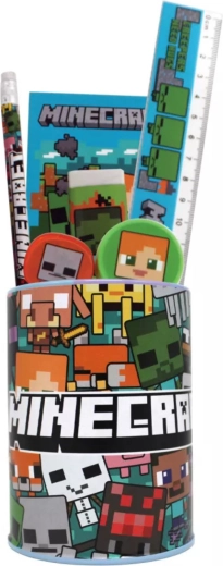 Minecraft Writing Set in a Metal Stand - 7 Pieces