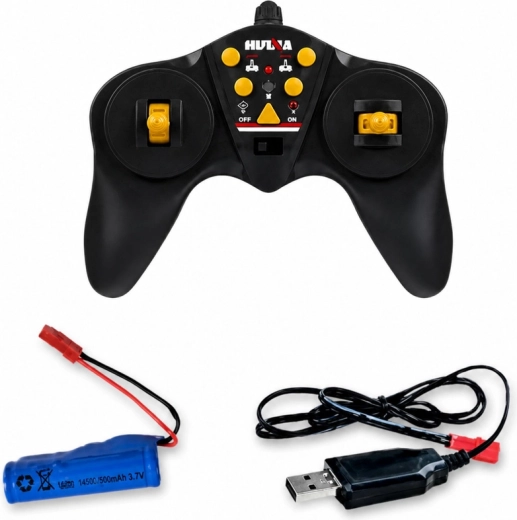 2.4 GHz RC control + rechargeable battery