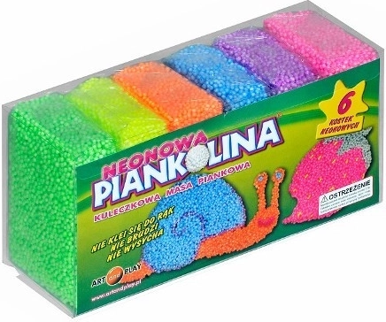 Piankolina неонова моделинa – комплект 6 цвята