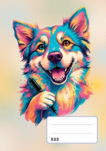 A5 lined notebook dog - 1 piece