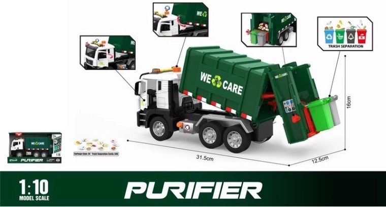 Garbage Truck 1:10 with Light and Sound