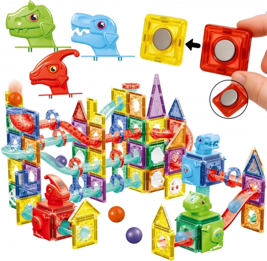 170 pieces for large 3D builds and a marble run